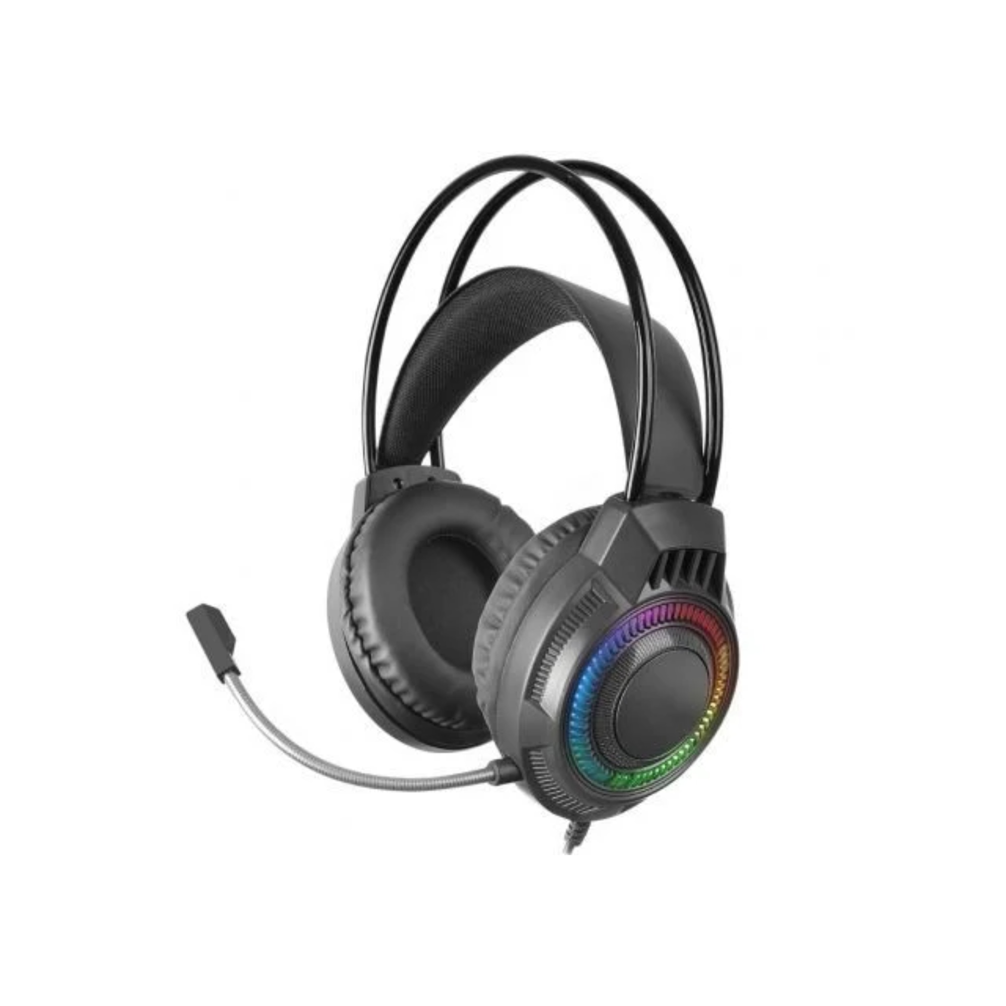 HEADSET MARS GAMING MH124 FRGB JACK 3.5mm ALIMENTACION USB CONTROL VOLUMEN COLOR NEGRO